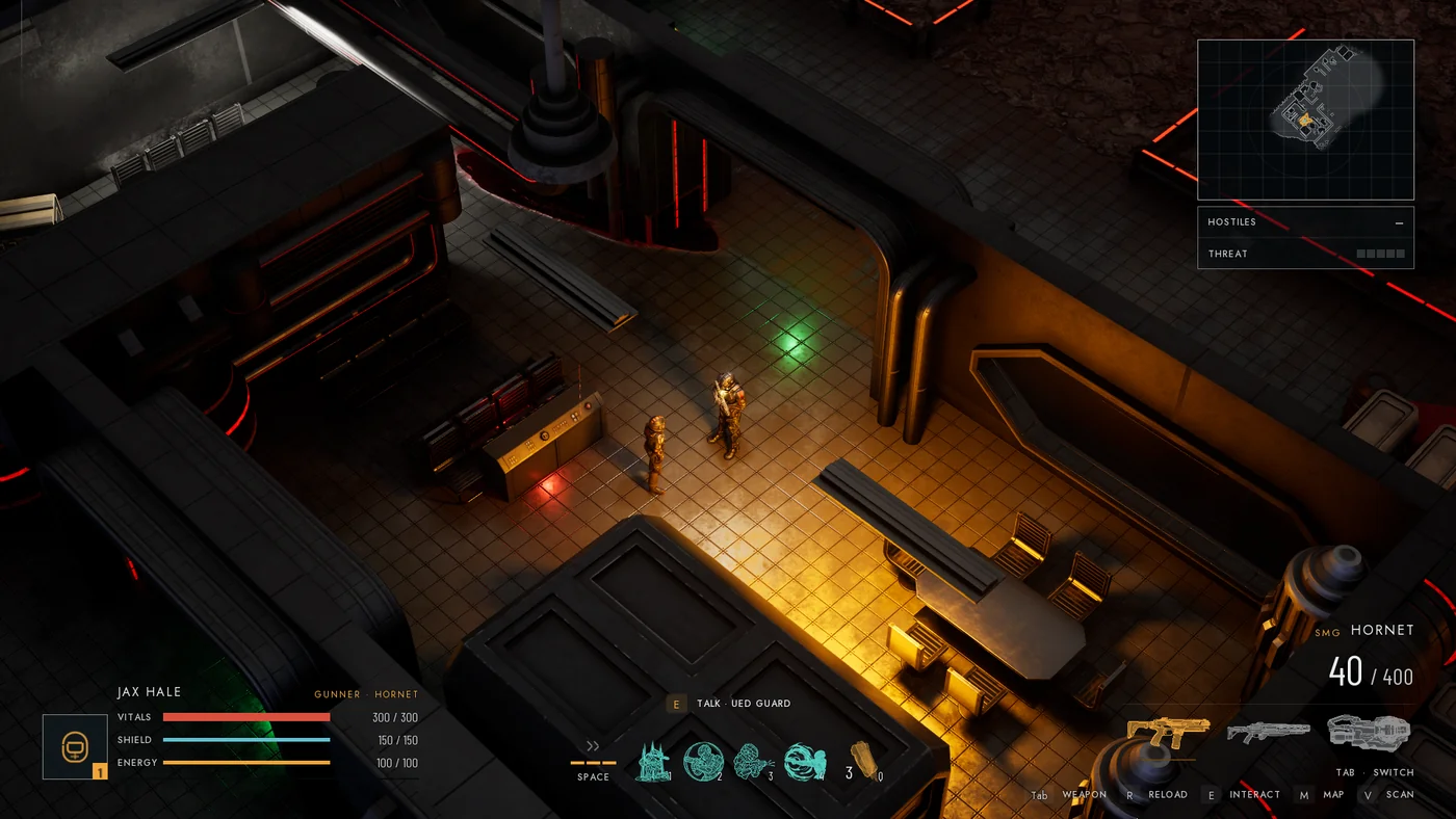 Inside an asteroid base